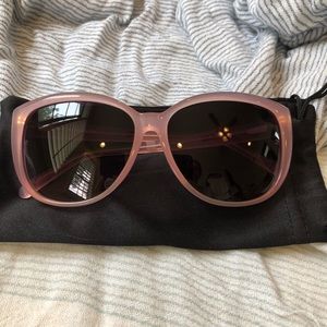 Linda Farrow Pink Sunglasses
